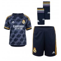 Camisa de Futebol Real Madrid Antonio Rudiger #22 Equipamento Secundário Infantil 2023-24 Manga Curta (+ Calças curtas)